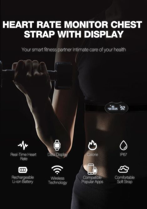 Hovedbilde Pulsbelte HRD100 - med display